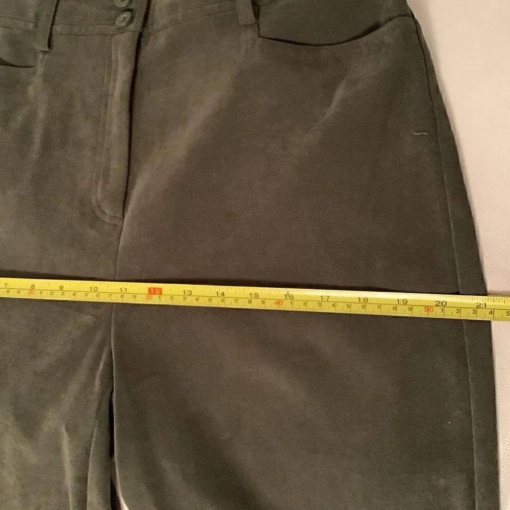 JM Collection Zip Up Jacket/ Pants Suede Set Size 12 - Picture 12 of 15
